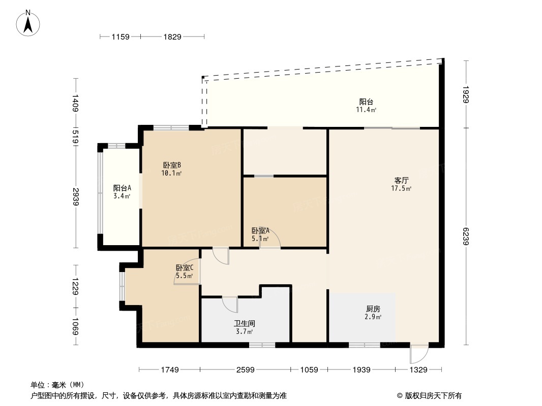 融林星海湾户型图图片