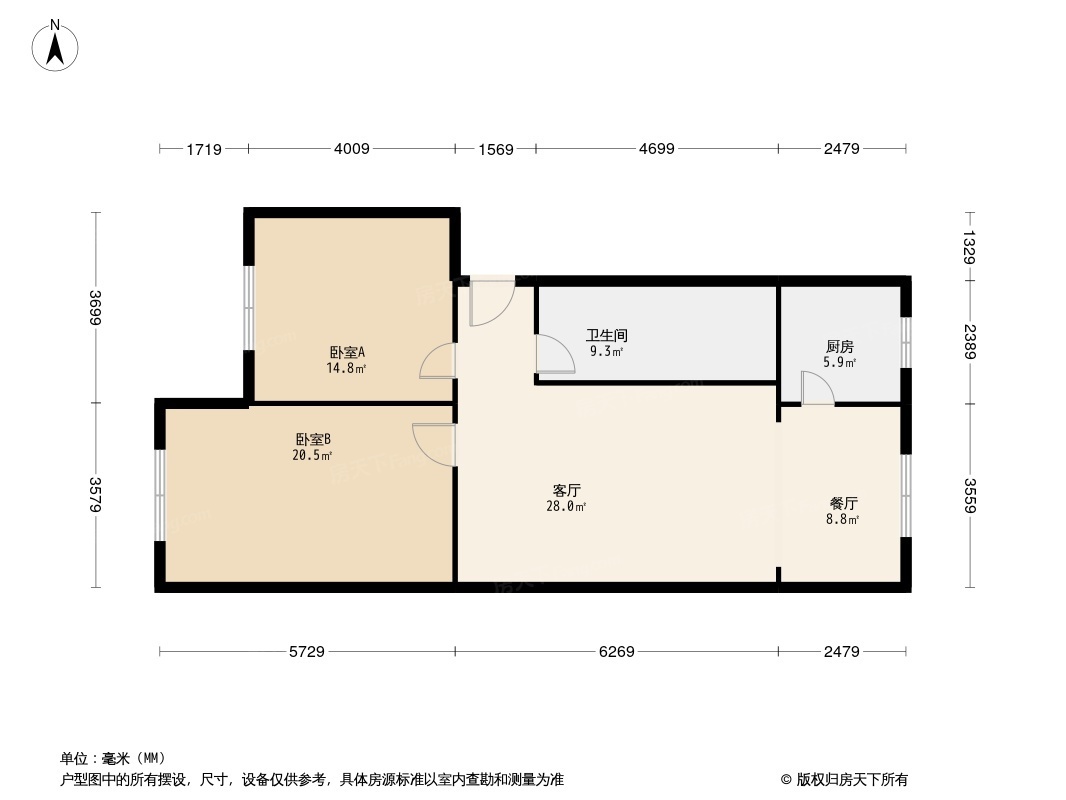 滨和沁园项目户型图图片