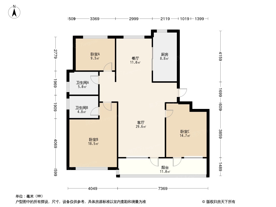 霞光府学府苑平面图图片