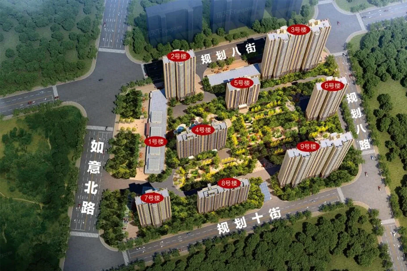 曲沃碧桂园效果图