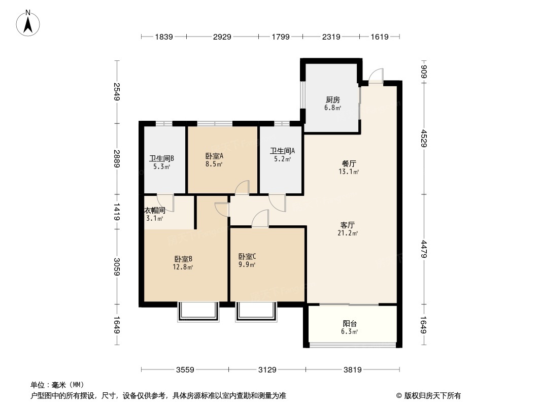 汉阳城二期云顶户型图