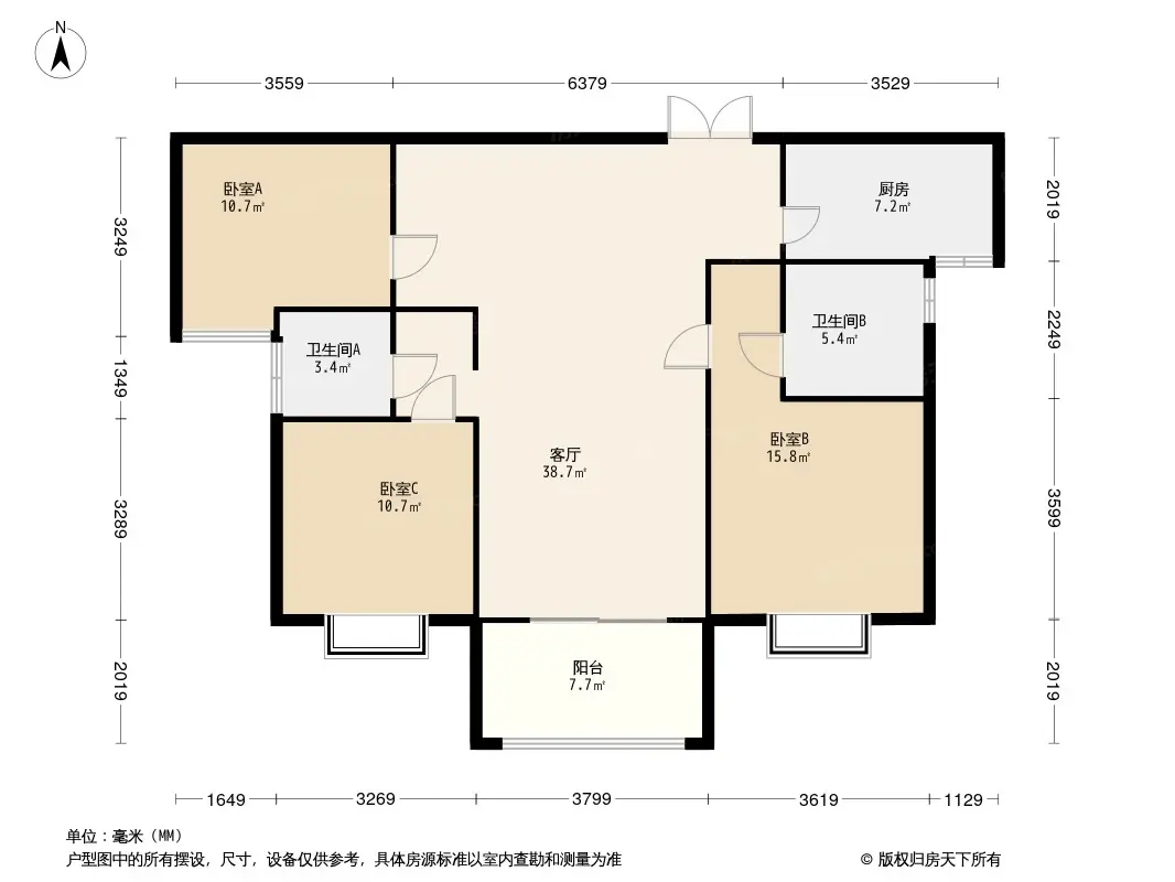 晋中金科博翠天宸户型图片