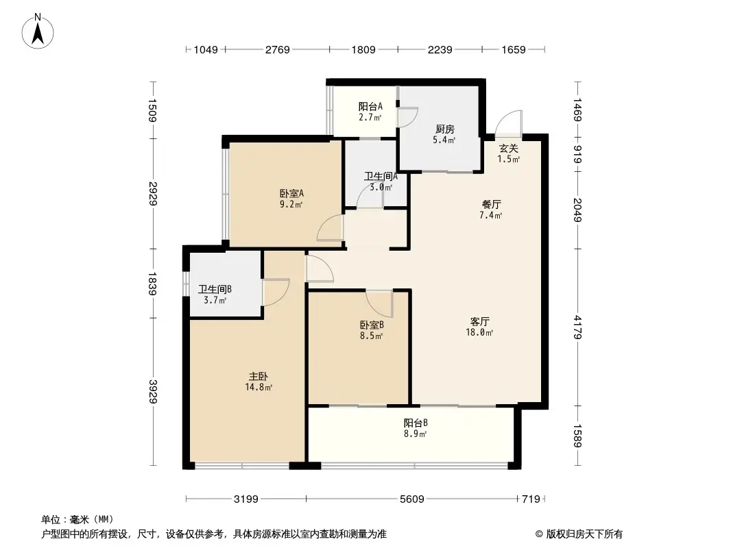 融创国宾道户型图图片