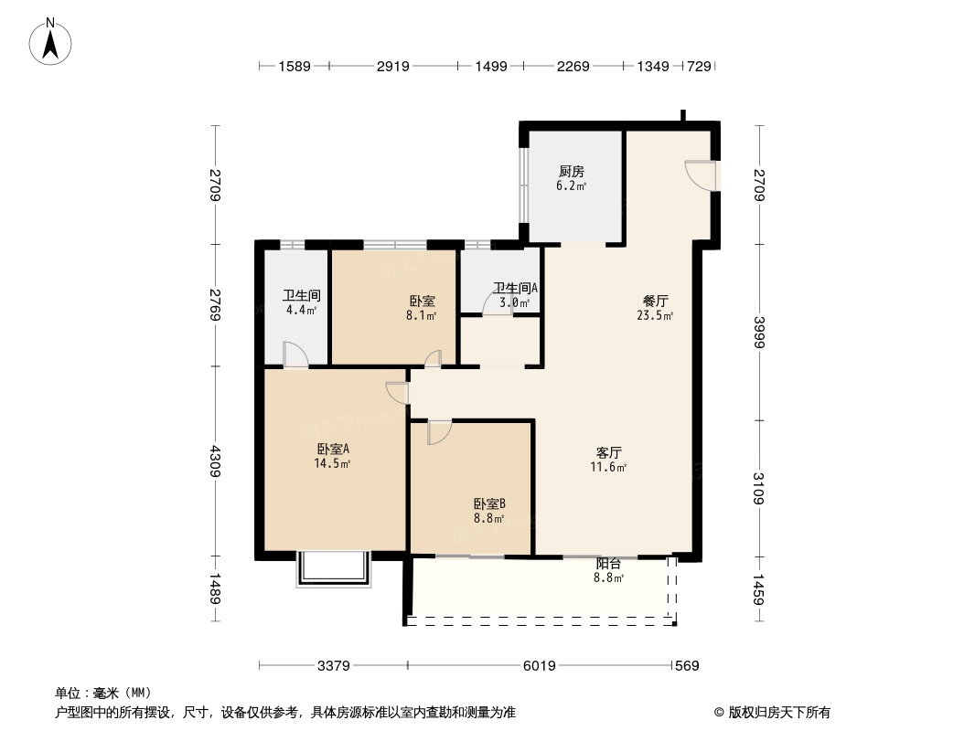 国润当代境户型图图片