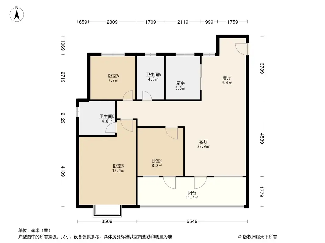 龙湖春江天境户型图