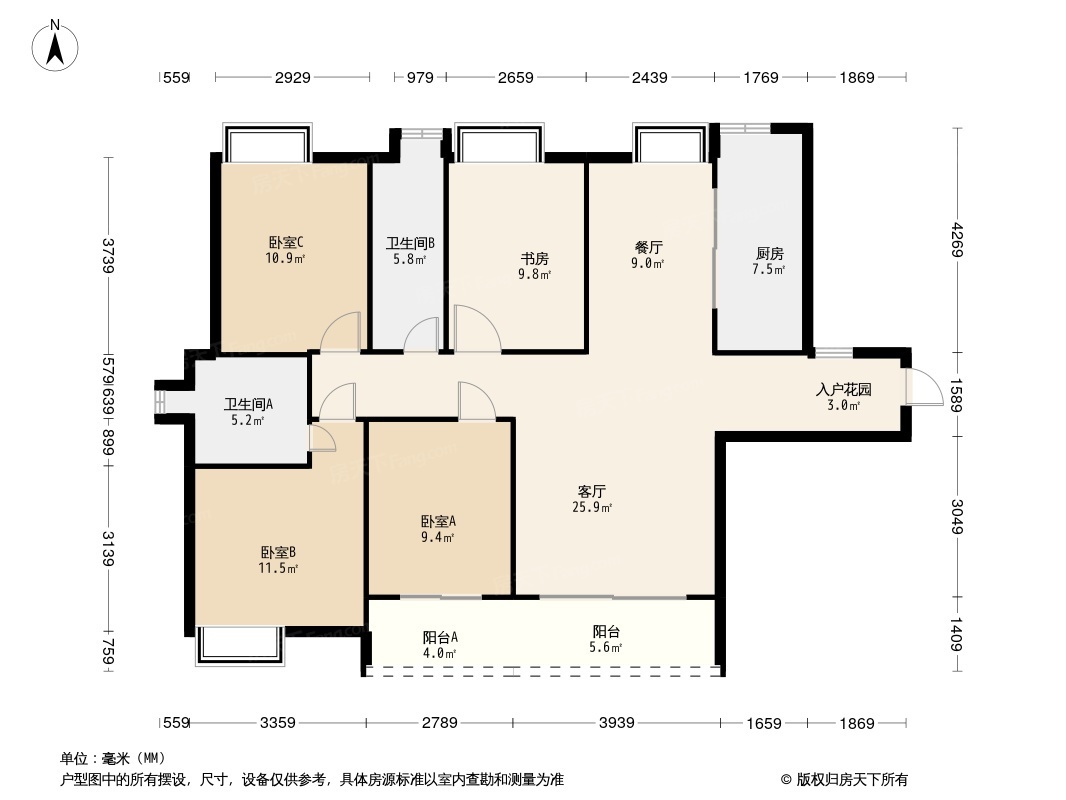 中铁城户型图图片