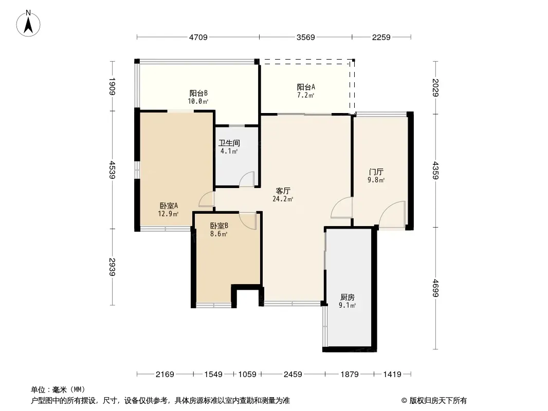 华都美林湾户型图