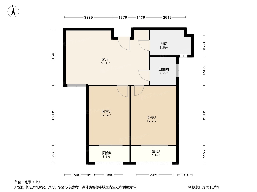 幸福家园二期户型图图片