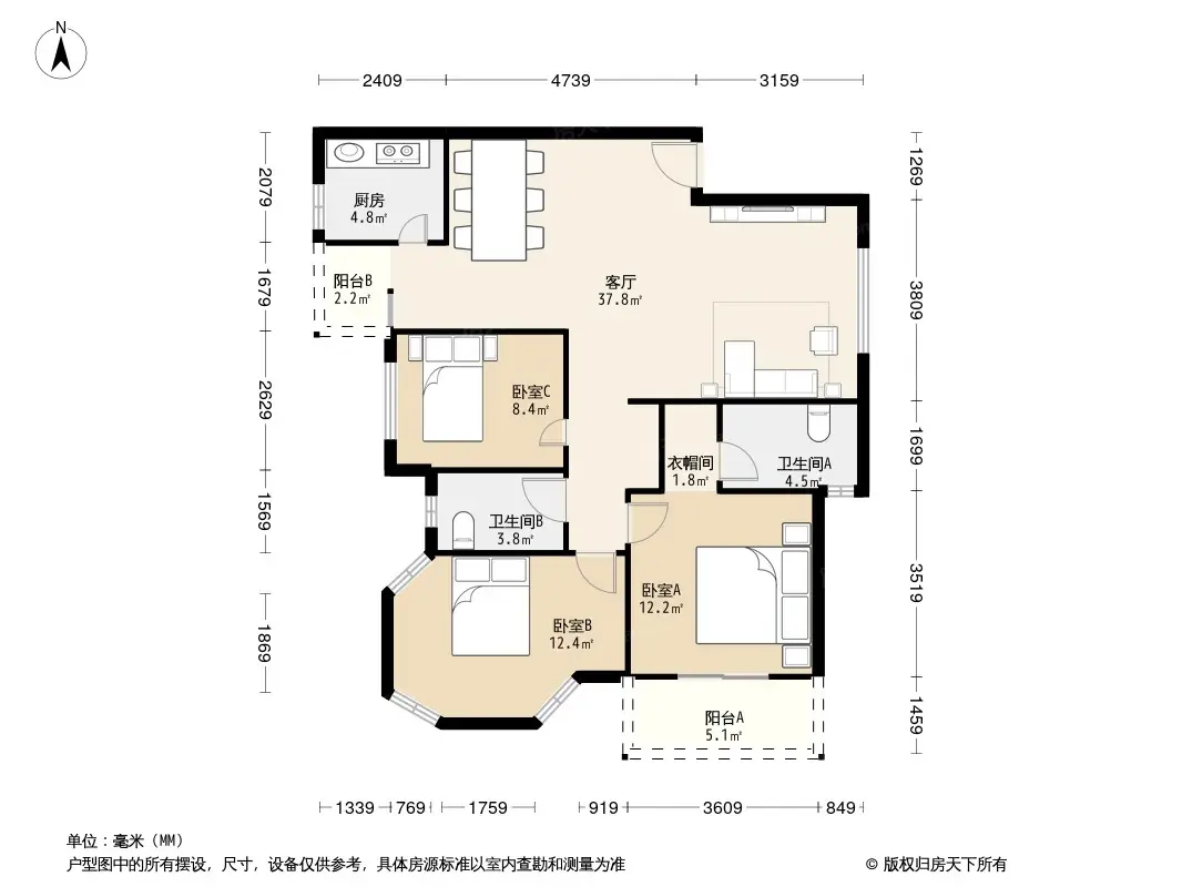 万科四季花城五期户型图