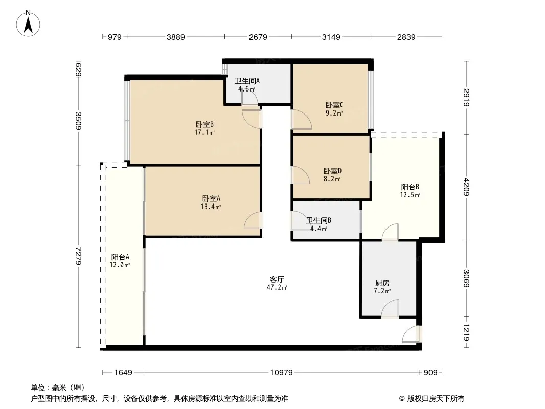 大康福盈门户型图