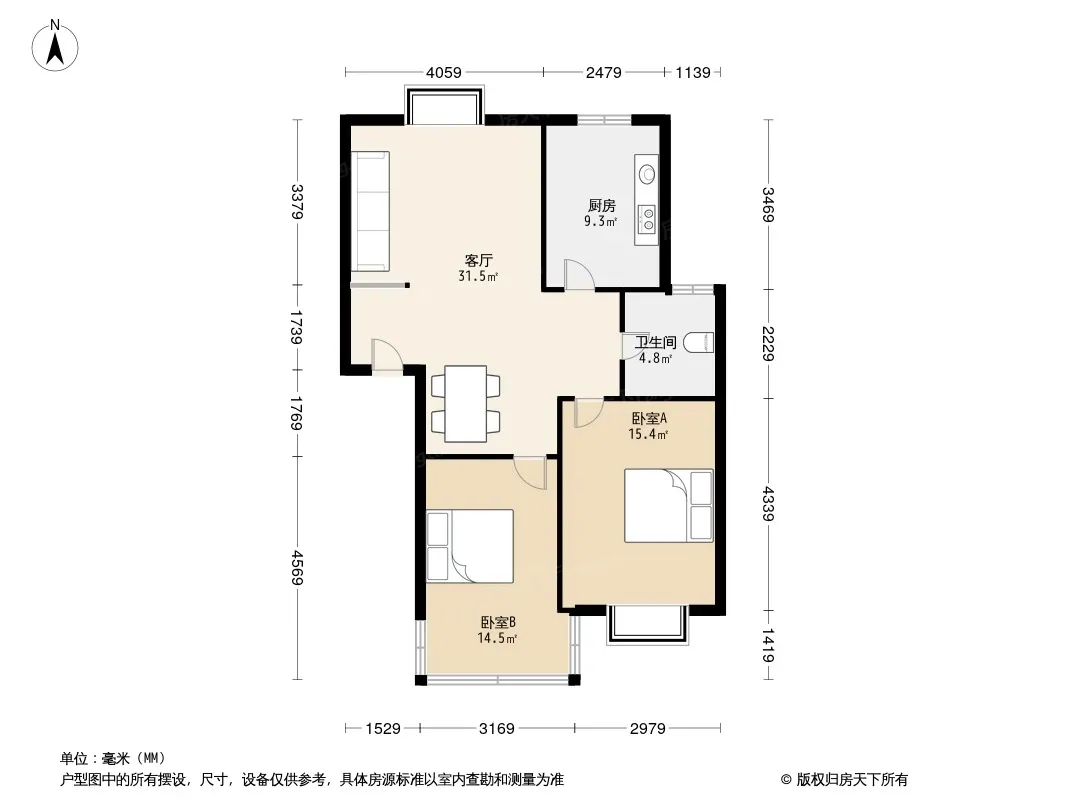 满庭芳花园户型图