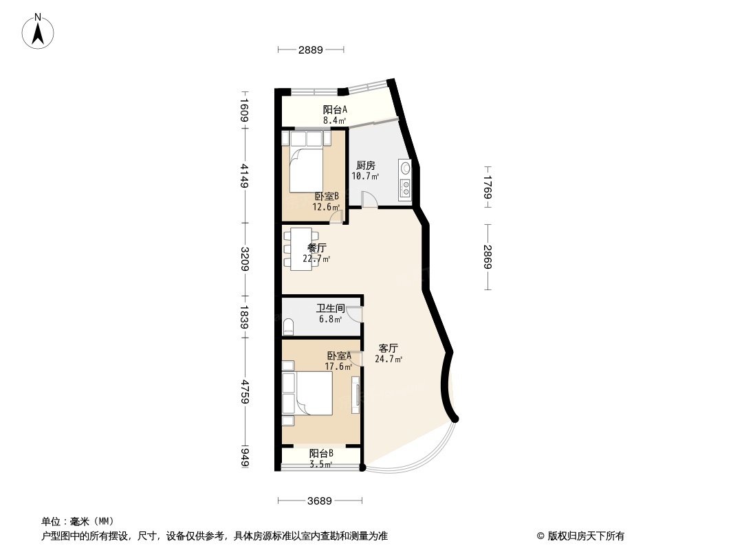 山水名园户型图图片