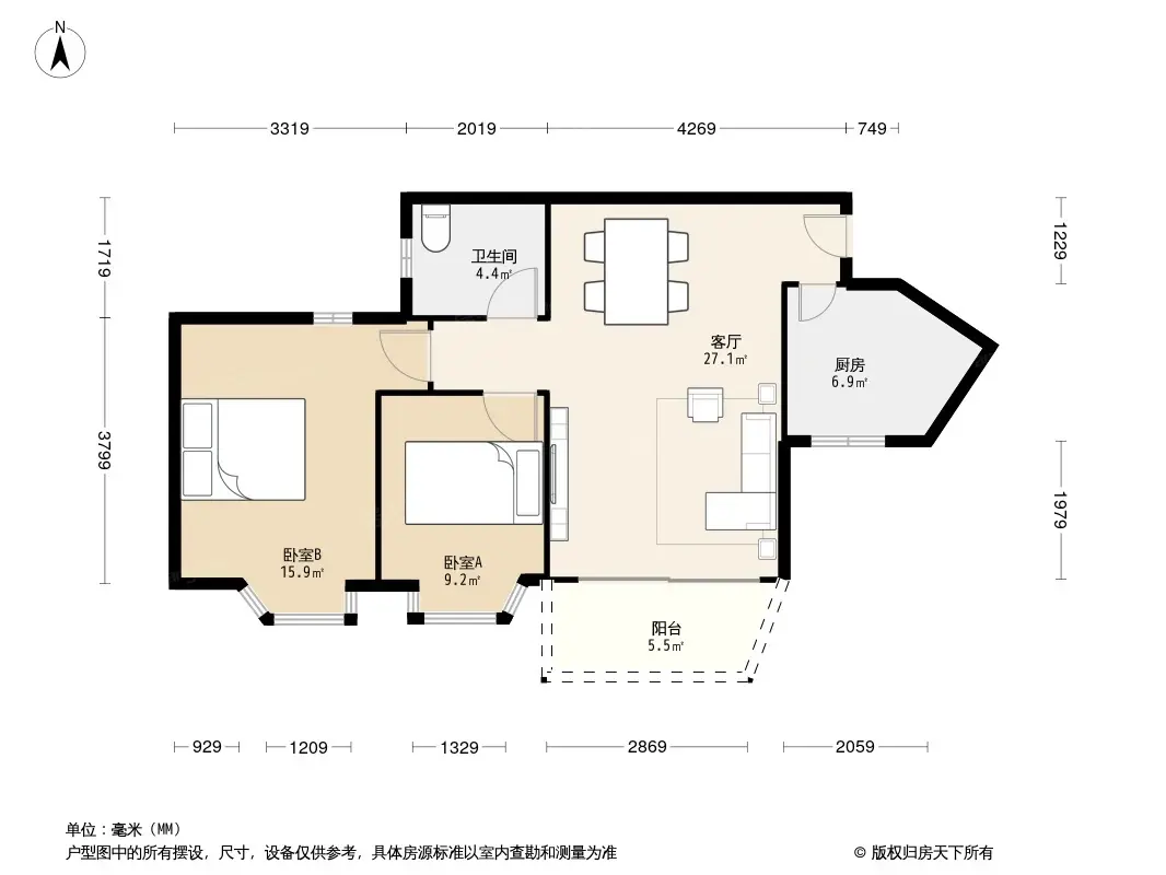 康达尔花园三期户型图