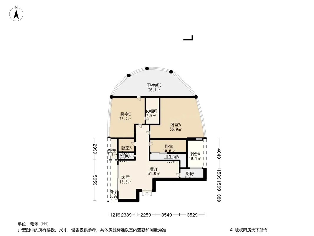 天誉半岛花园户型图