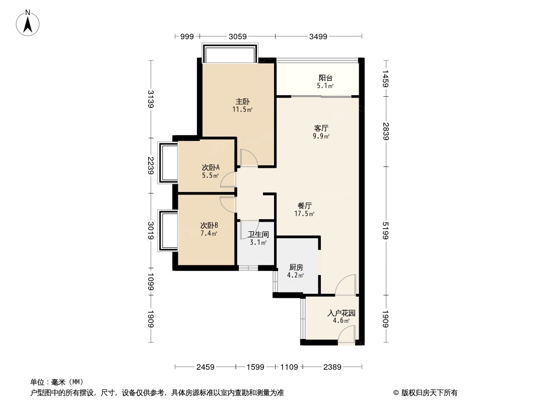 时代香海彼岸户型图图片