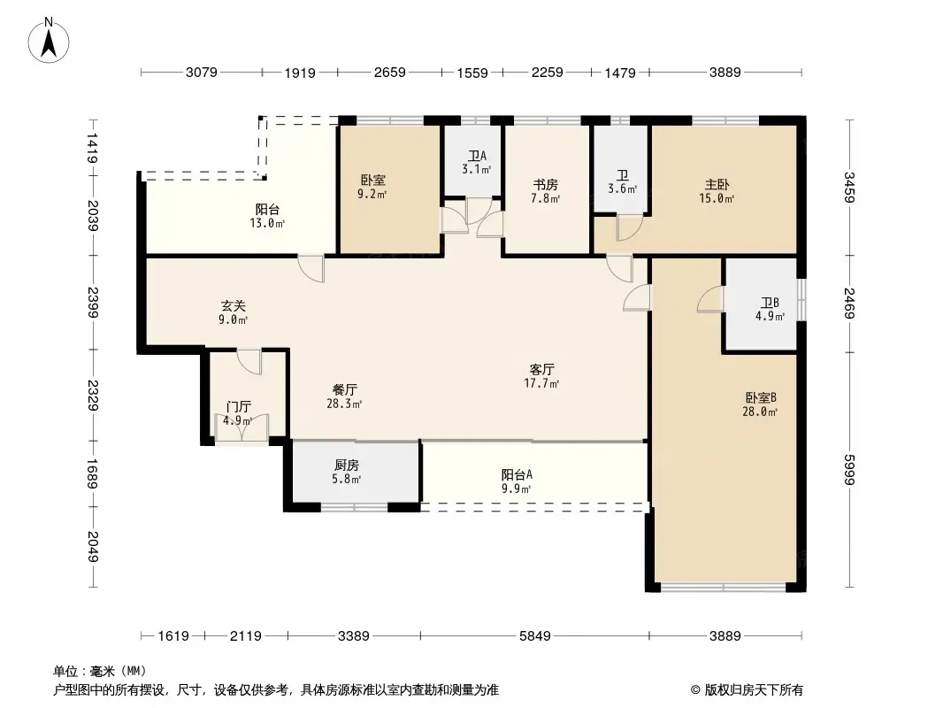 当代璞誉户型图图片