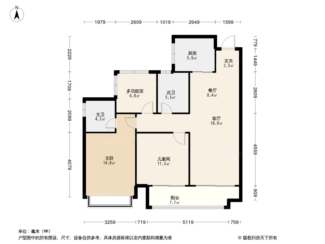 中昂祥云府户型图