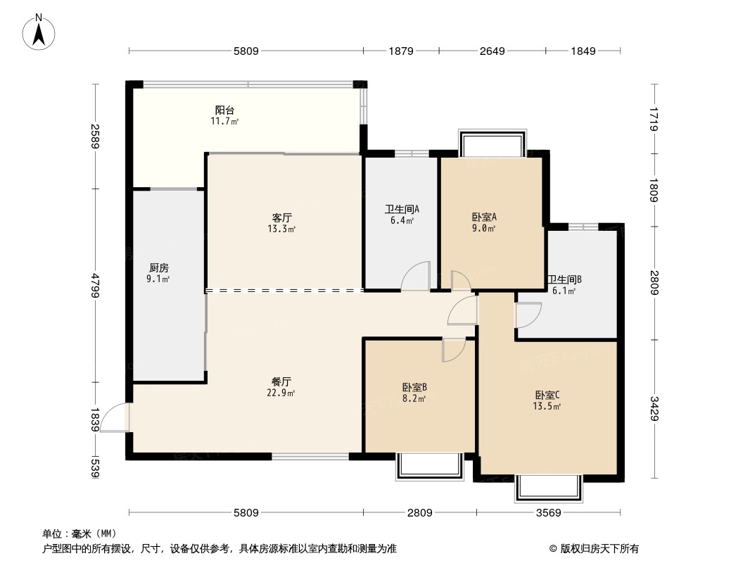 新津恒大林溪郡户型图图片