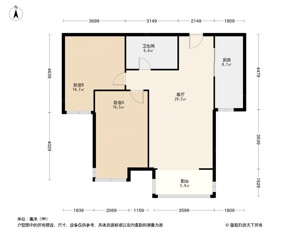 北京国韵村户型图图片