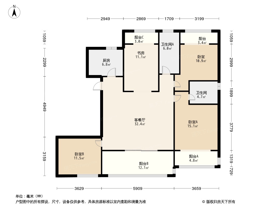 九龙仓邂湾澜庭户型图