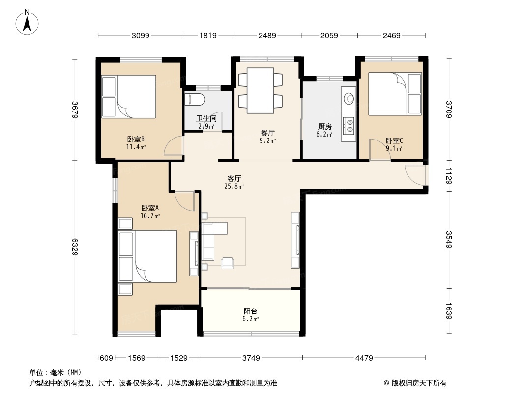 華地紫園戶型圖