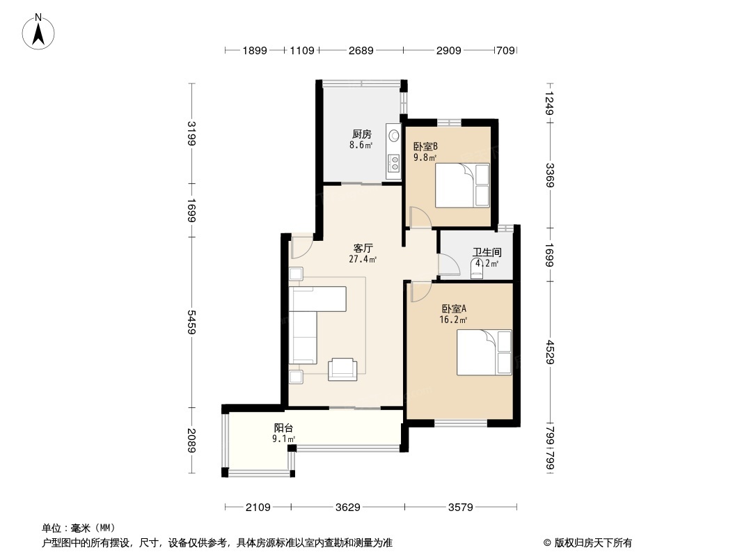 国际花都郁金苑户型图