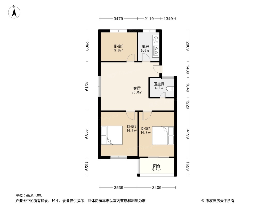 丹桂园户型图图片