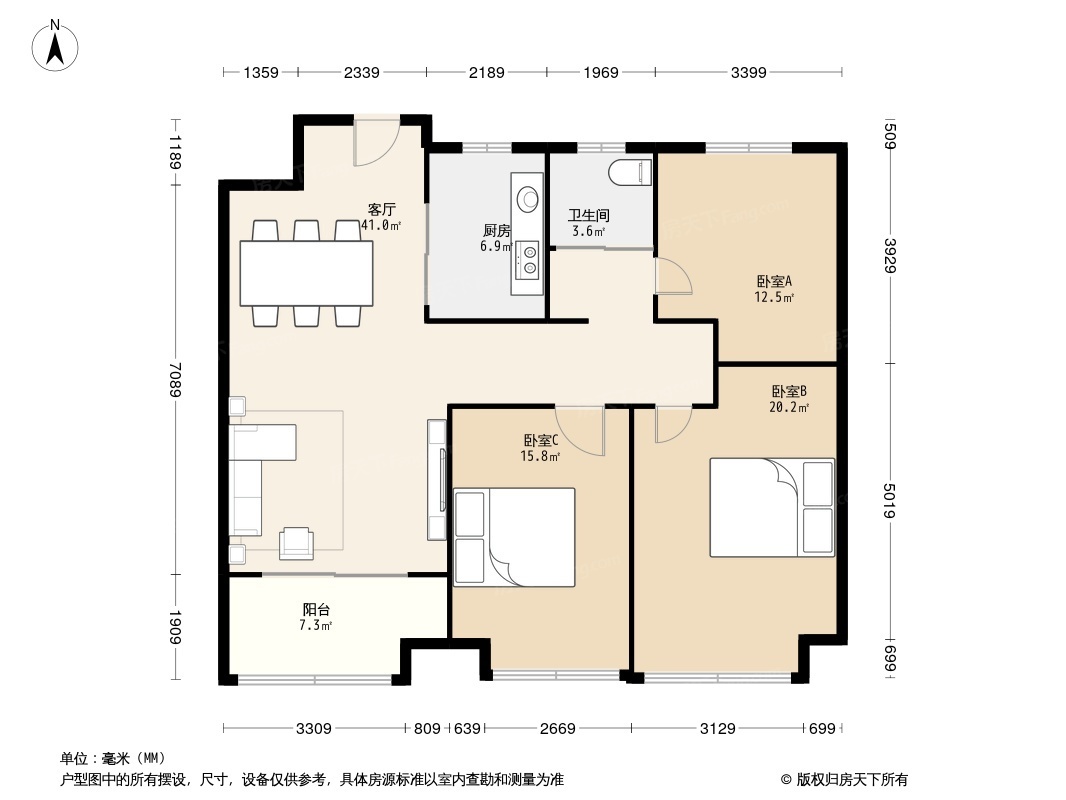 大富新领地户型图