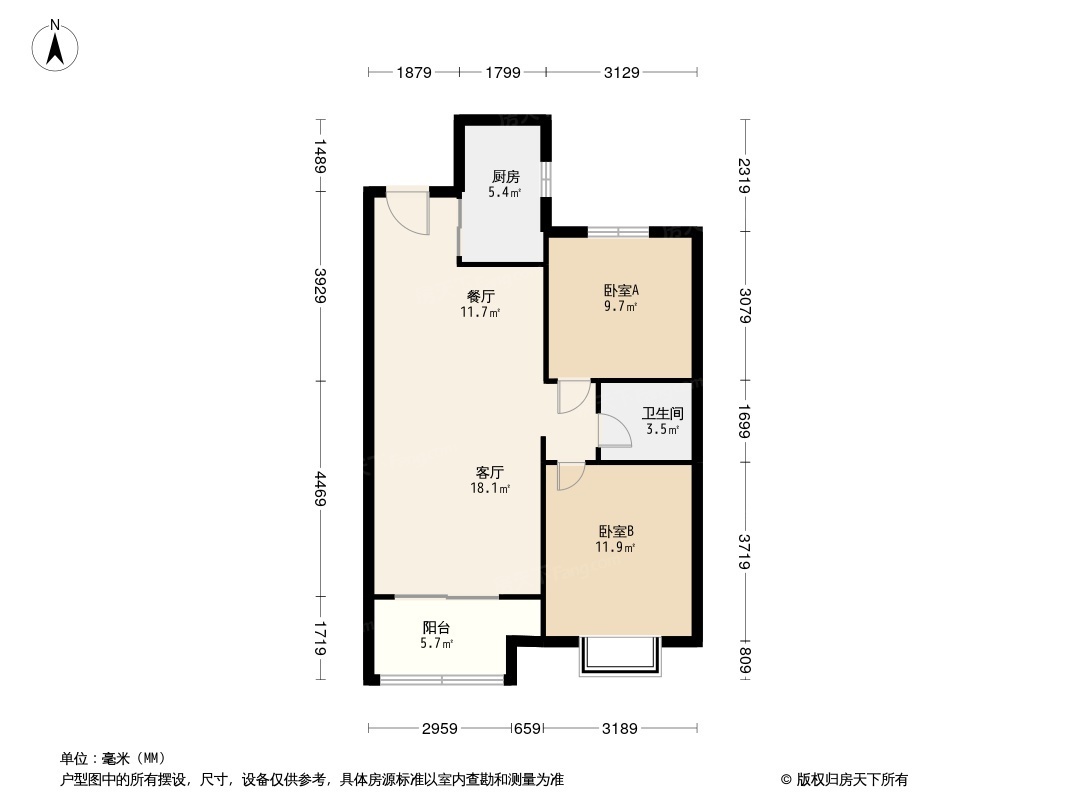 红星天润二期户型图图片