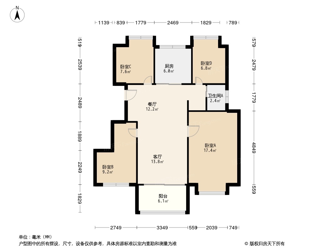 福州碧桂园天汇户型图图片