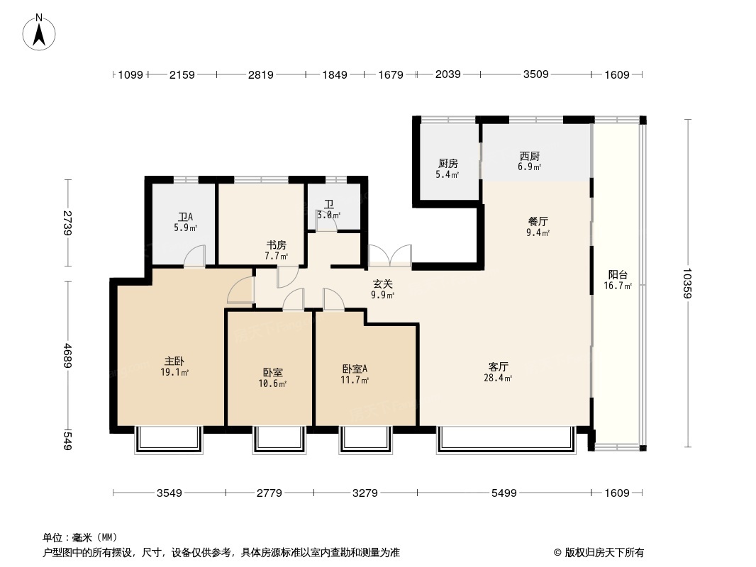 江山御景别墅户型图图片