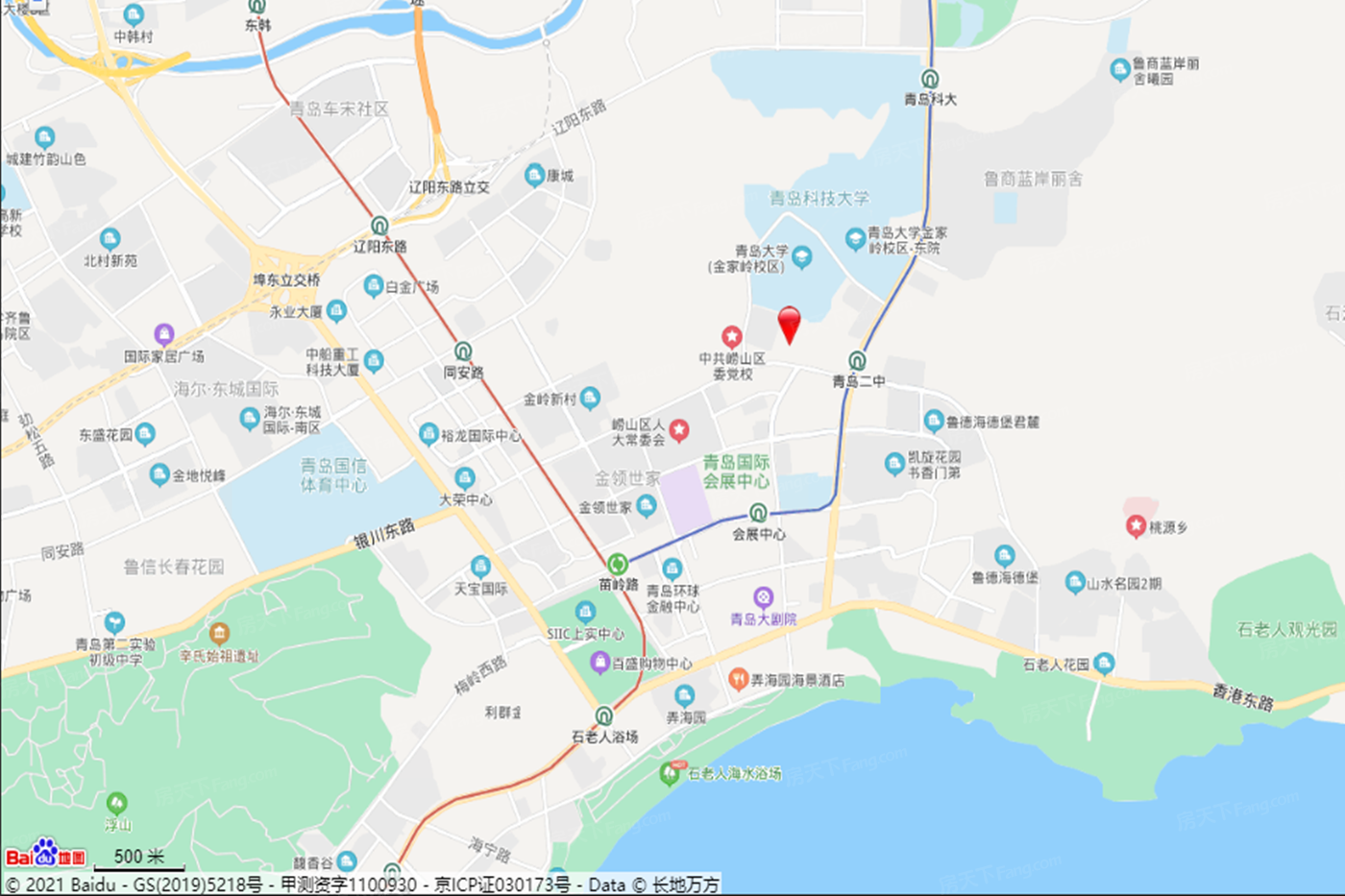 松岭路,地铁m11号线青岛二中站楼盘地址:松岭路与仙霞岭路交汇处地段