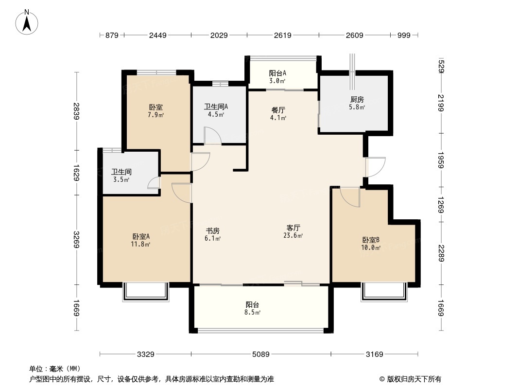 合肥华盛和睦府户型图图片