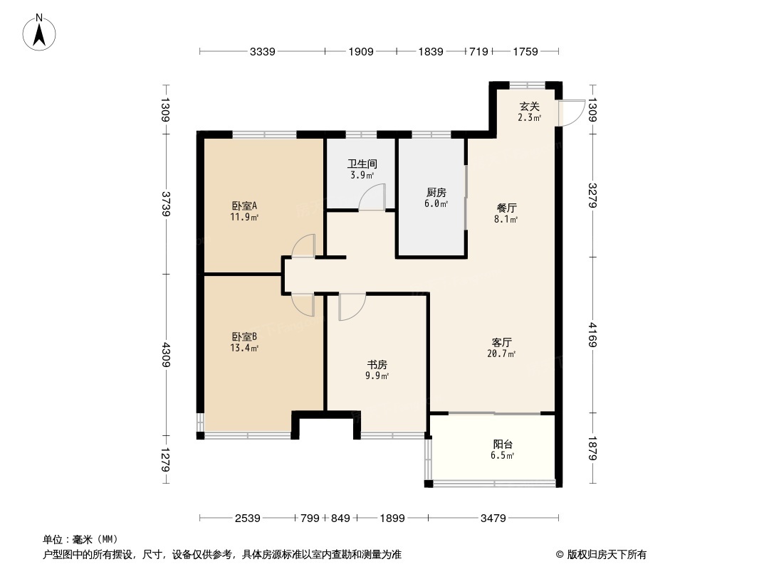 金大地禧悅公館戶型圖