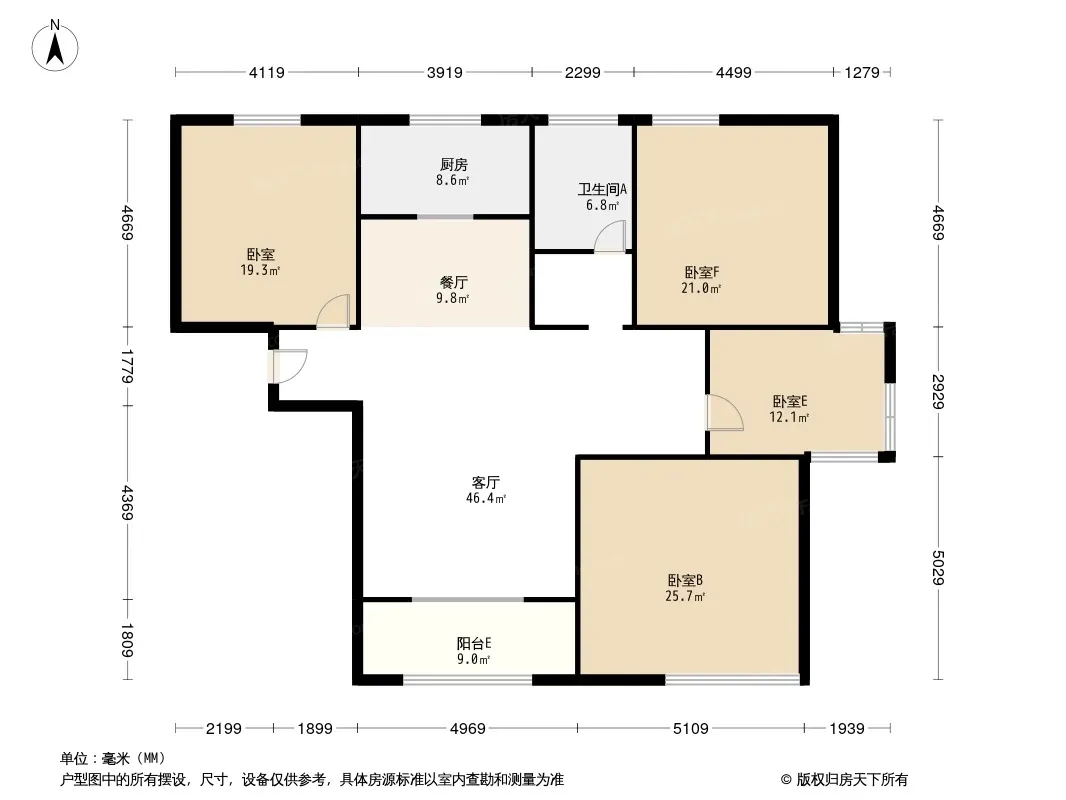 华夏茗湾学府户型图