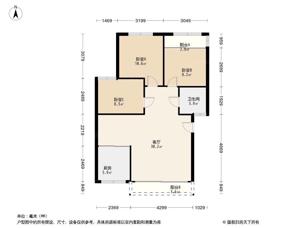 东方名都二期户型图图片