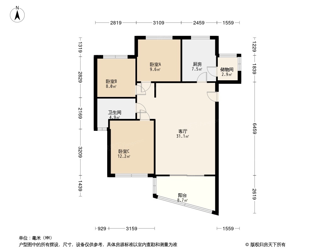 綦江千山天域户型图图片