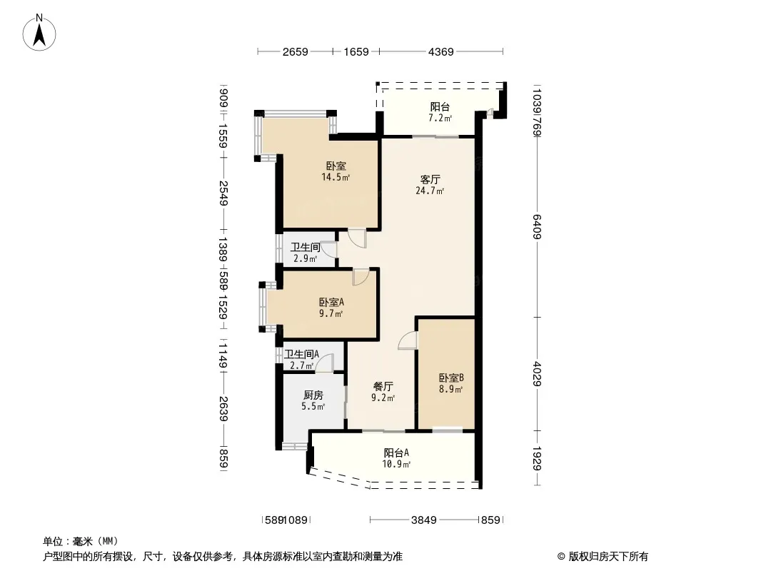 金海湾花园户型图