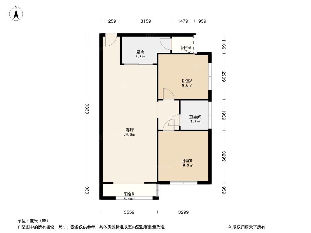 江油置信长河湾户型图片