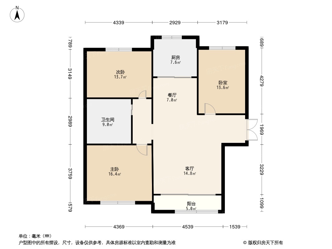 公园世家户型图图片