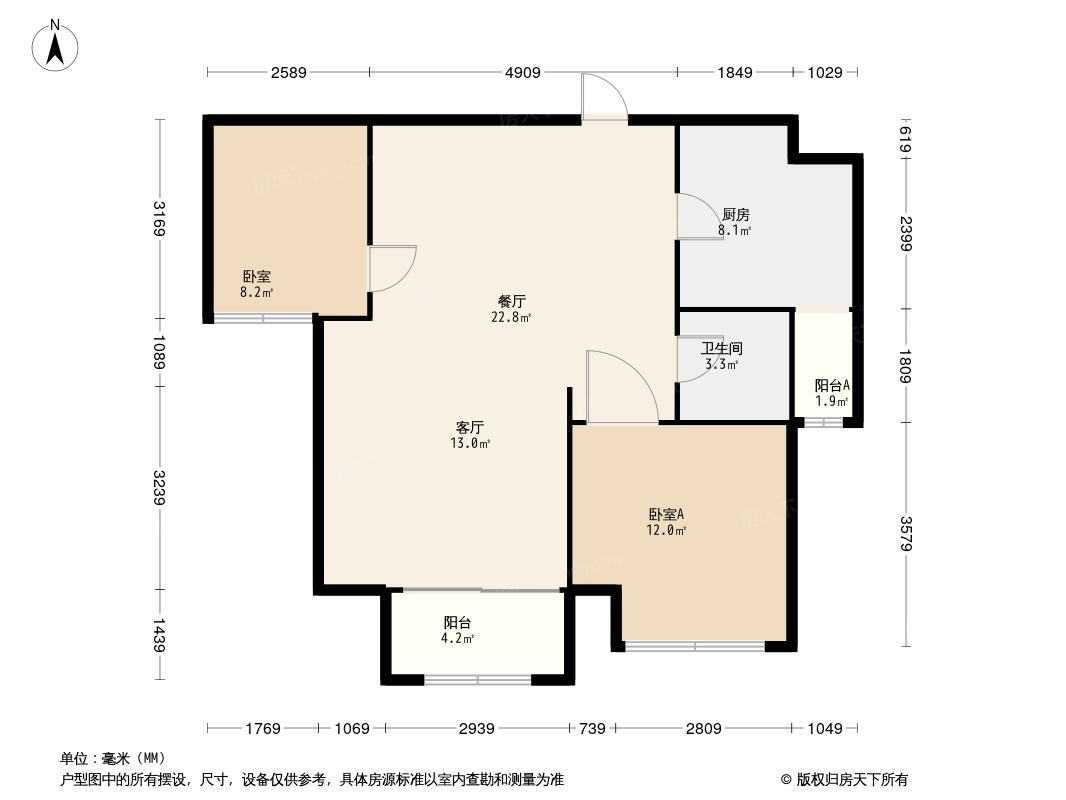 汉飞壹号华府户型图