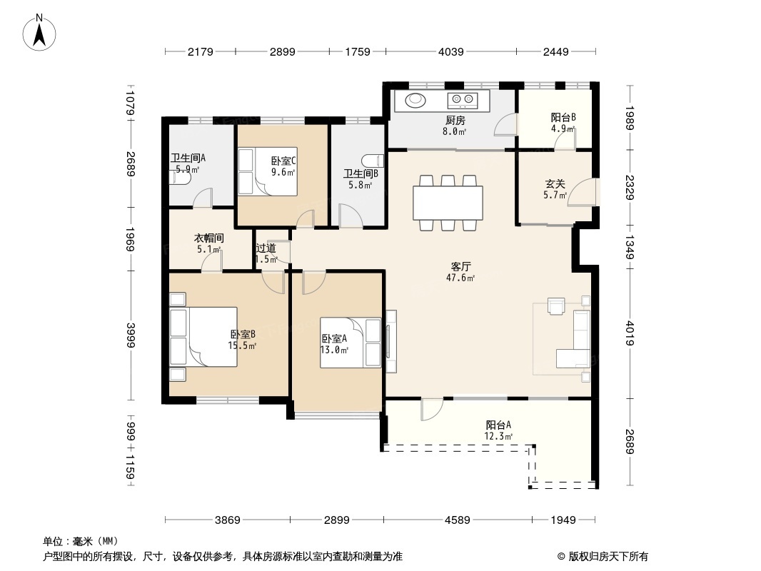 一方天鹅湖户型图