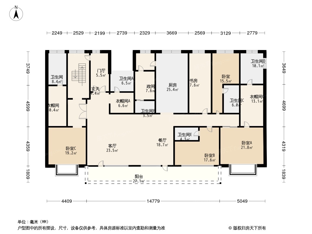 佰和荣筑户型图