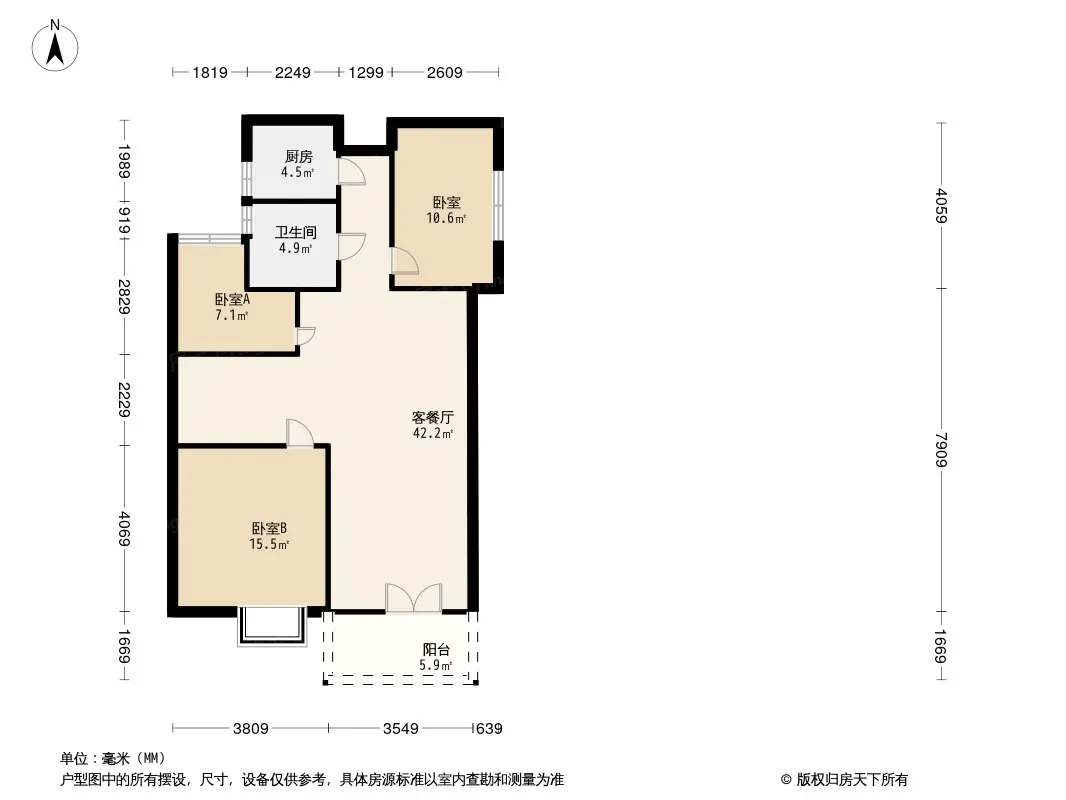 平潭正荣悦玺户型图图片