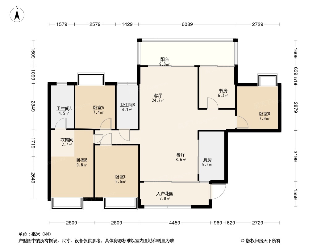 铂世湾户型图图片