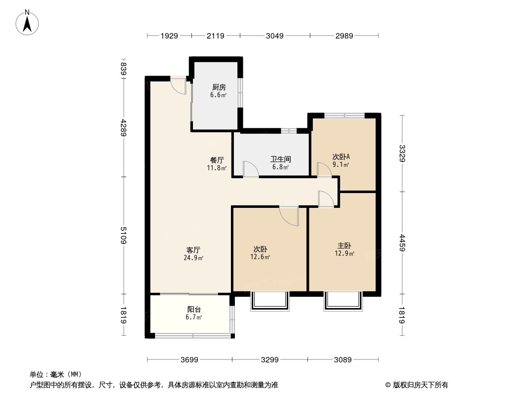 公园大观户型图图片