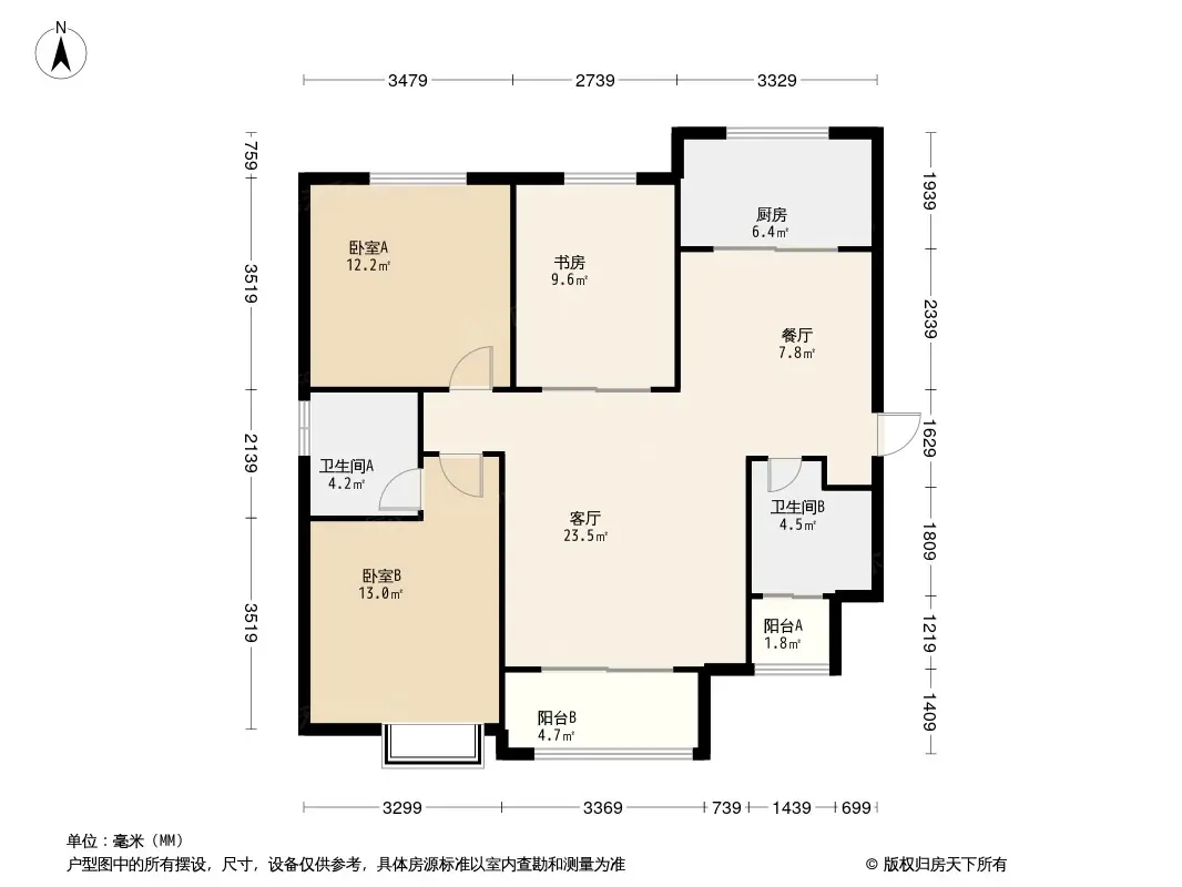 西安天悦东都户型图图片