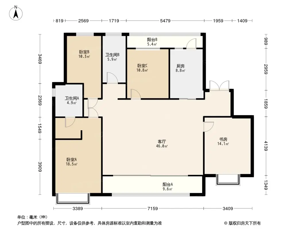 西安康桥悦蓉园户型图