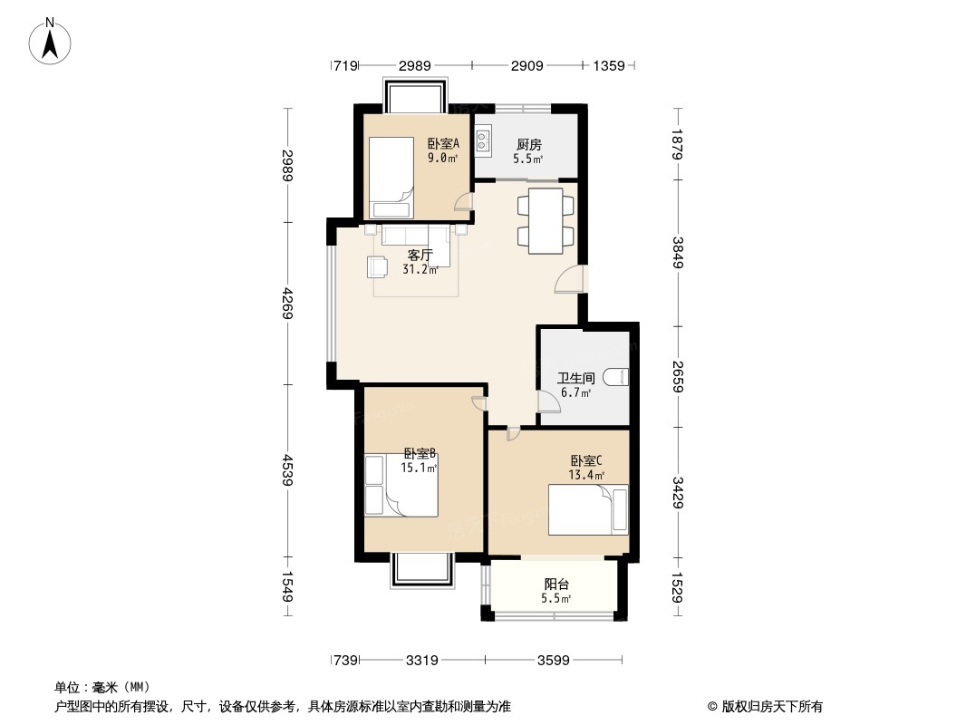 龙泽园户型图