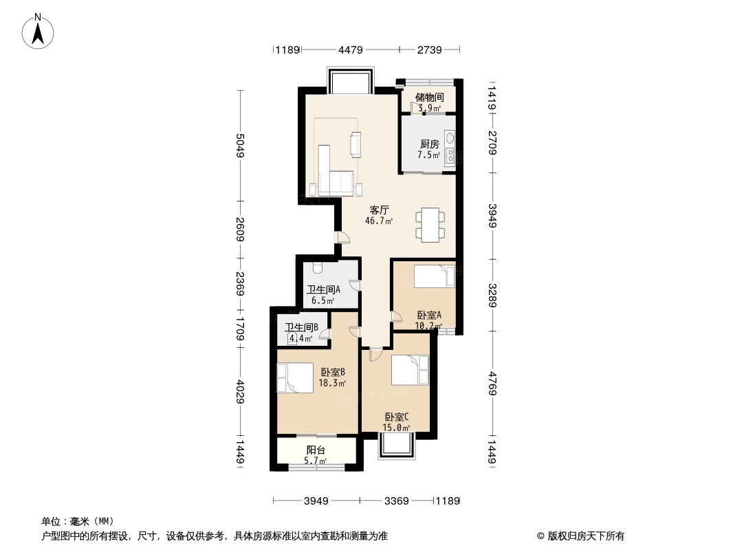 丽华雅苑别墅户型图图片